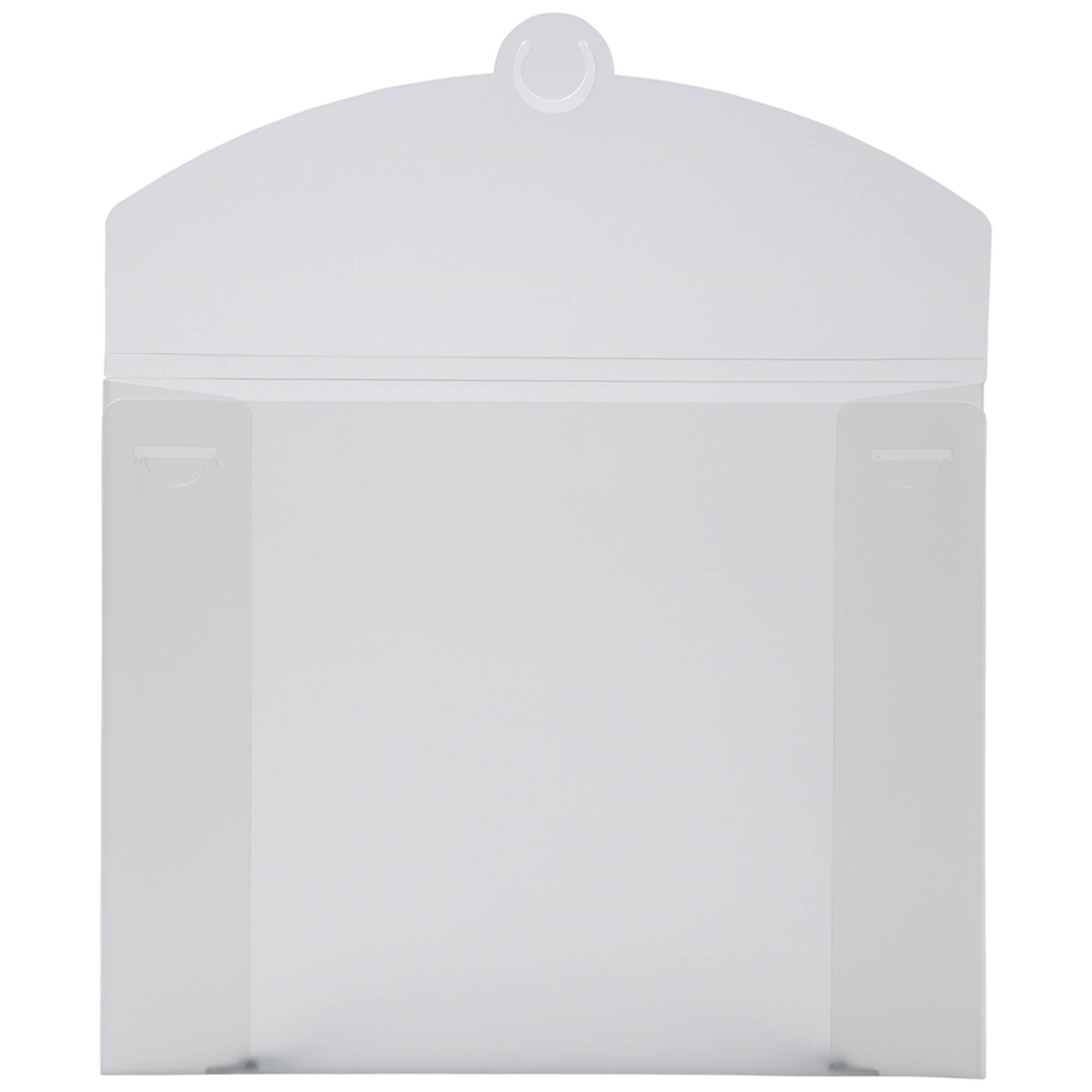 JAM Paper Clear Frosted 9.5" x 12" Plastic Portfolio